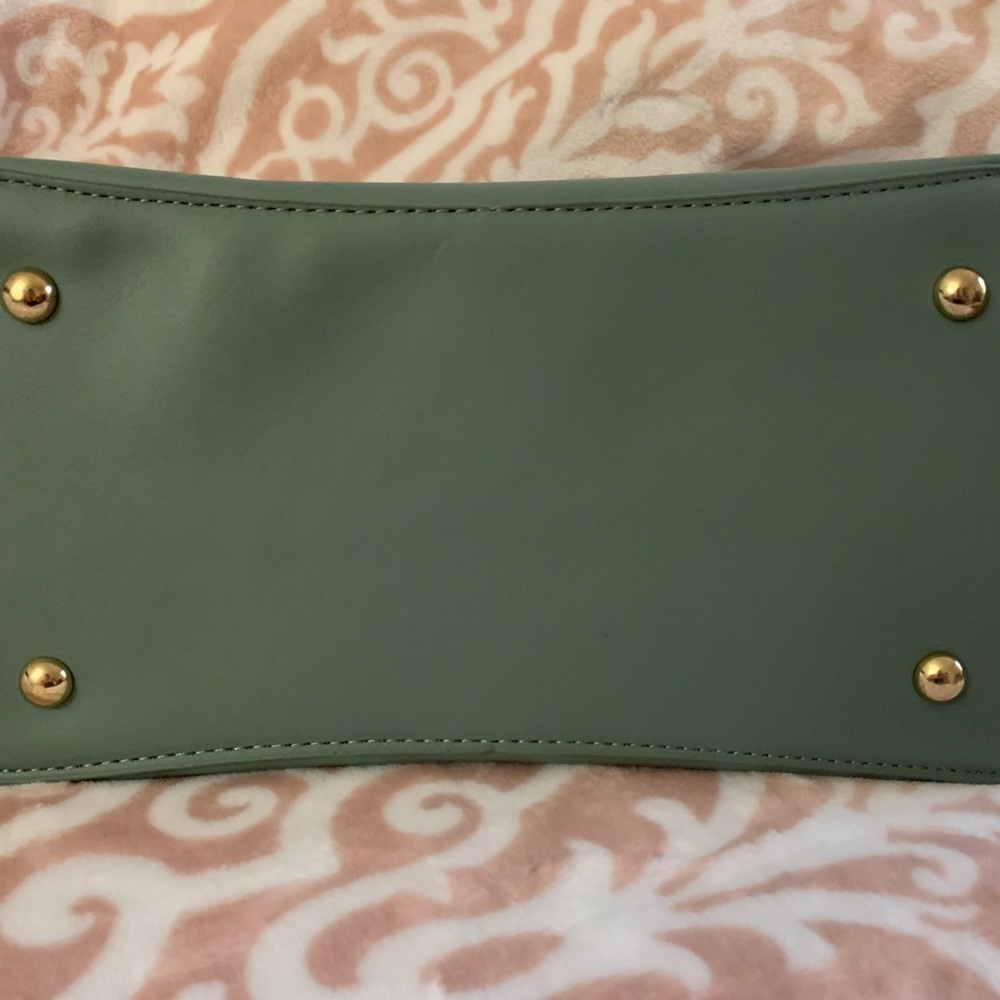 Rectangular Green Handbag - image 7